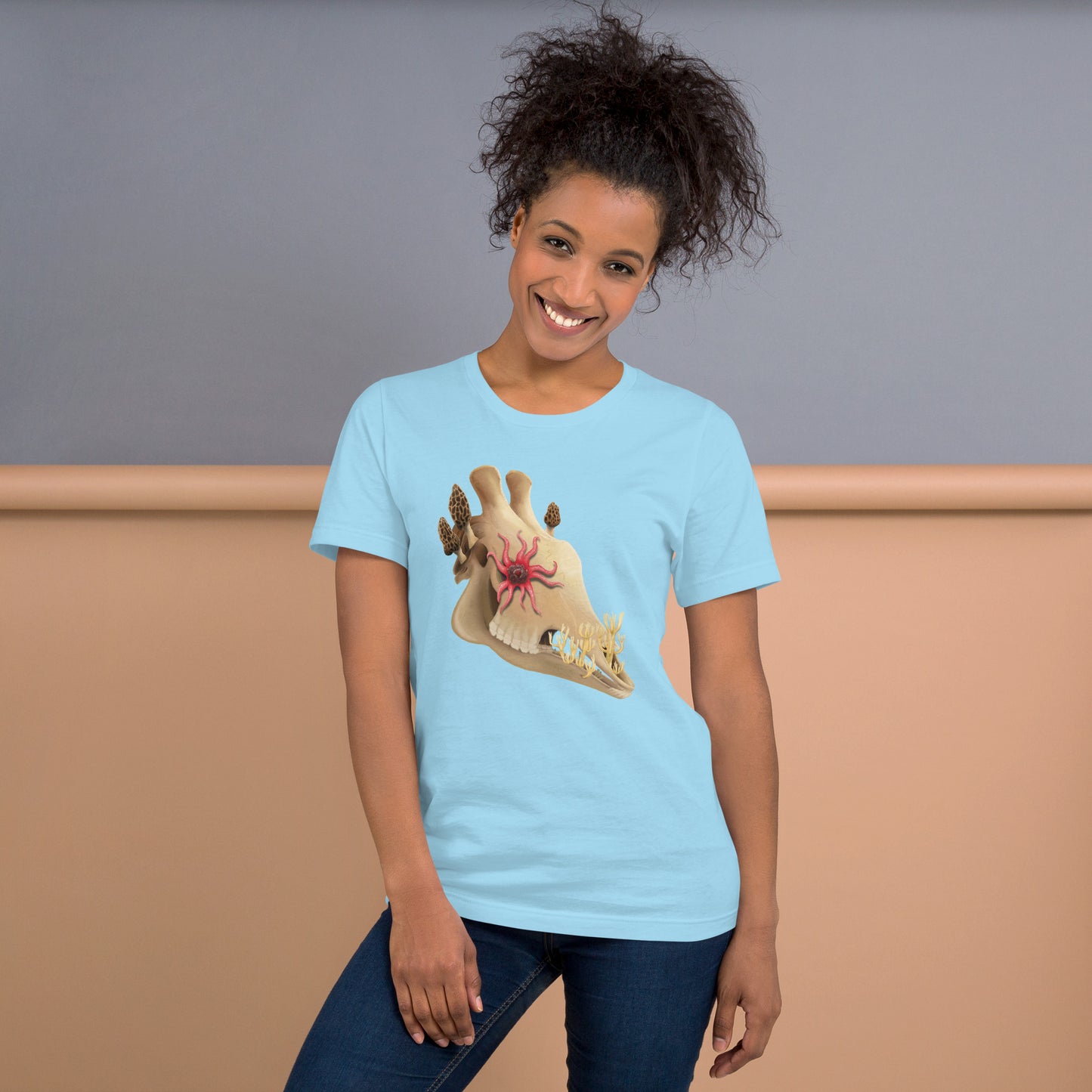 Fungal Giraffe Skull - Unisex T-Shirt