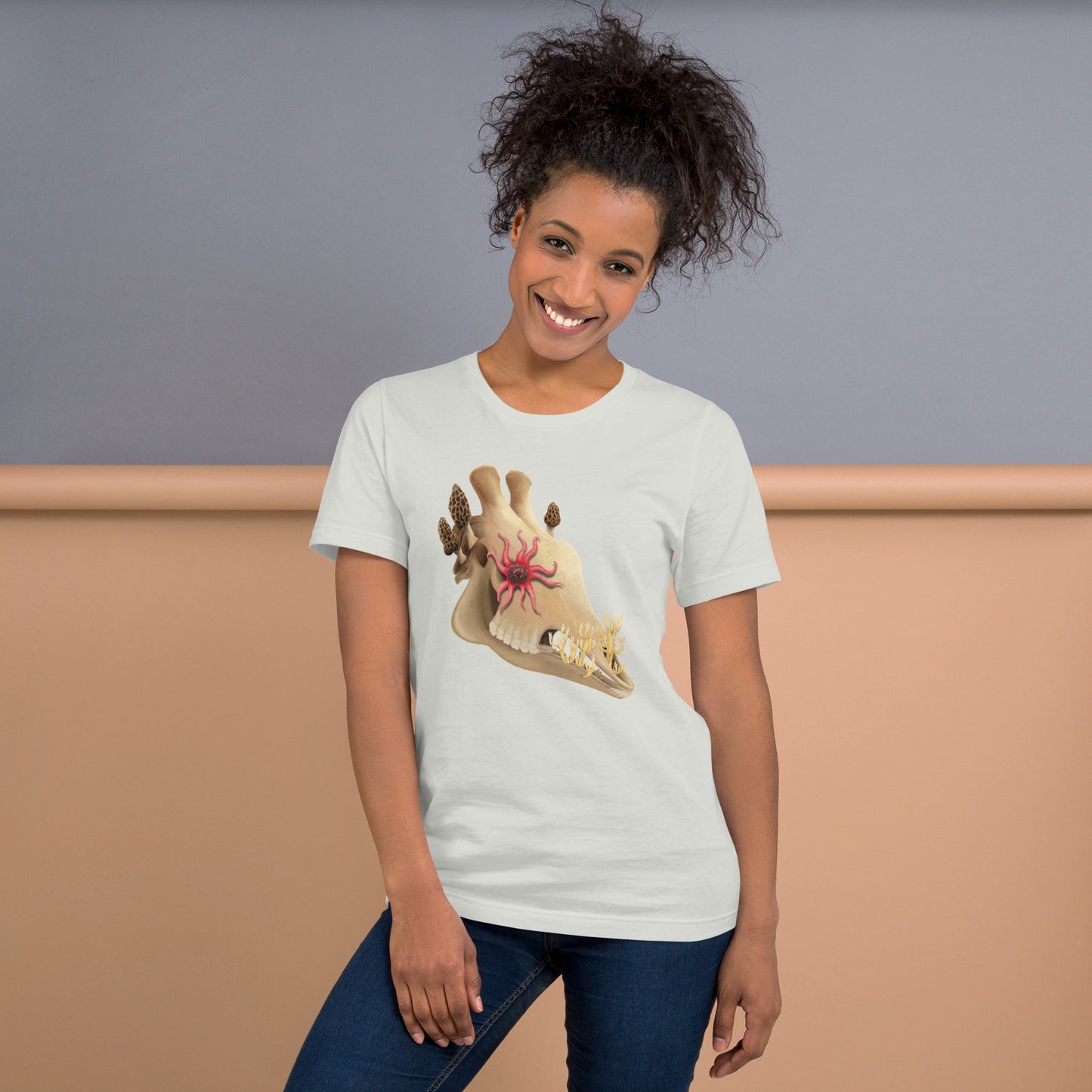 Fungal Giraffe Skull - Unisex T-Shirt
