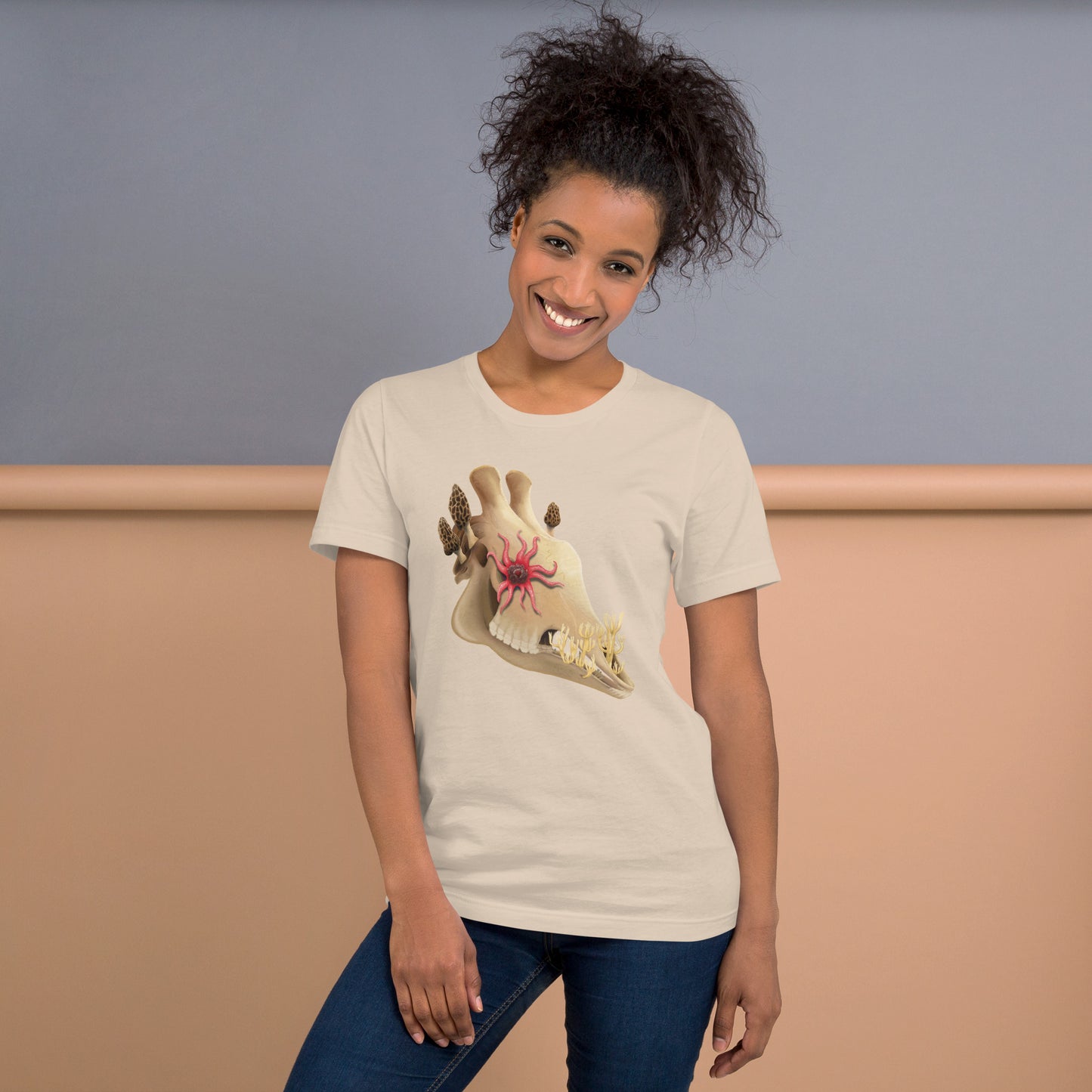Fungal Giraffe Skull - Unisex T-Shirt