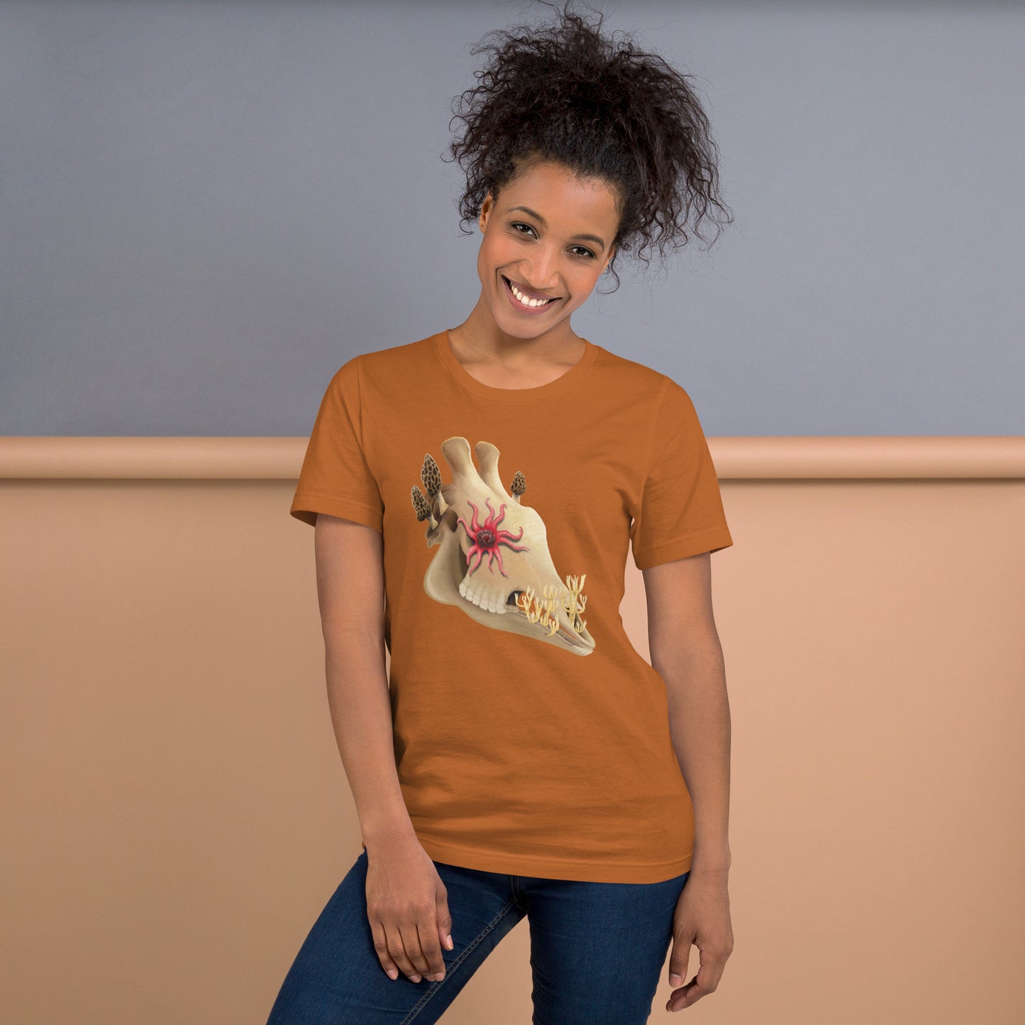 Fungal Giraffe Skull - Unisex T-Shirt