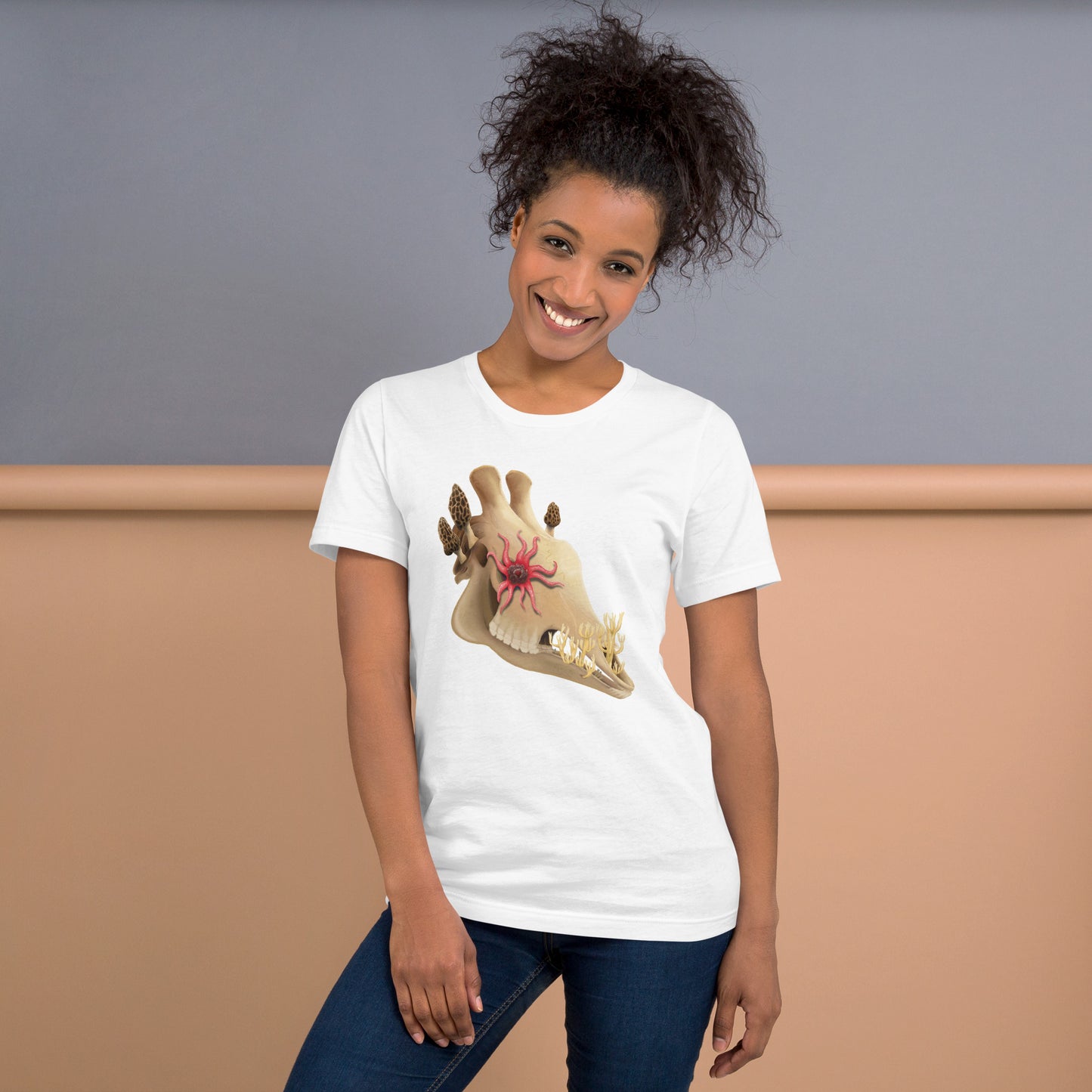 Fungal Giraffe Skull - Unisex T-Shirt