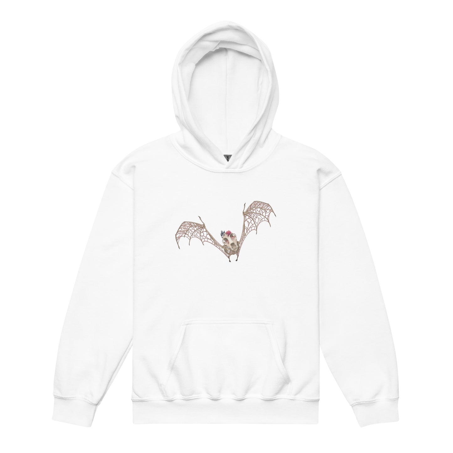Fungal Bat Skeleton - Youth heavy blend hoodie
