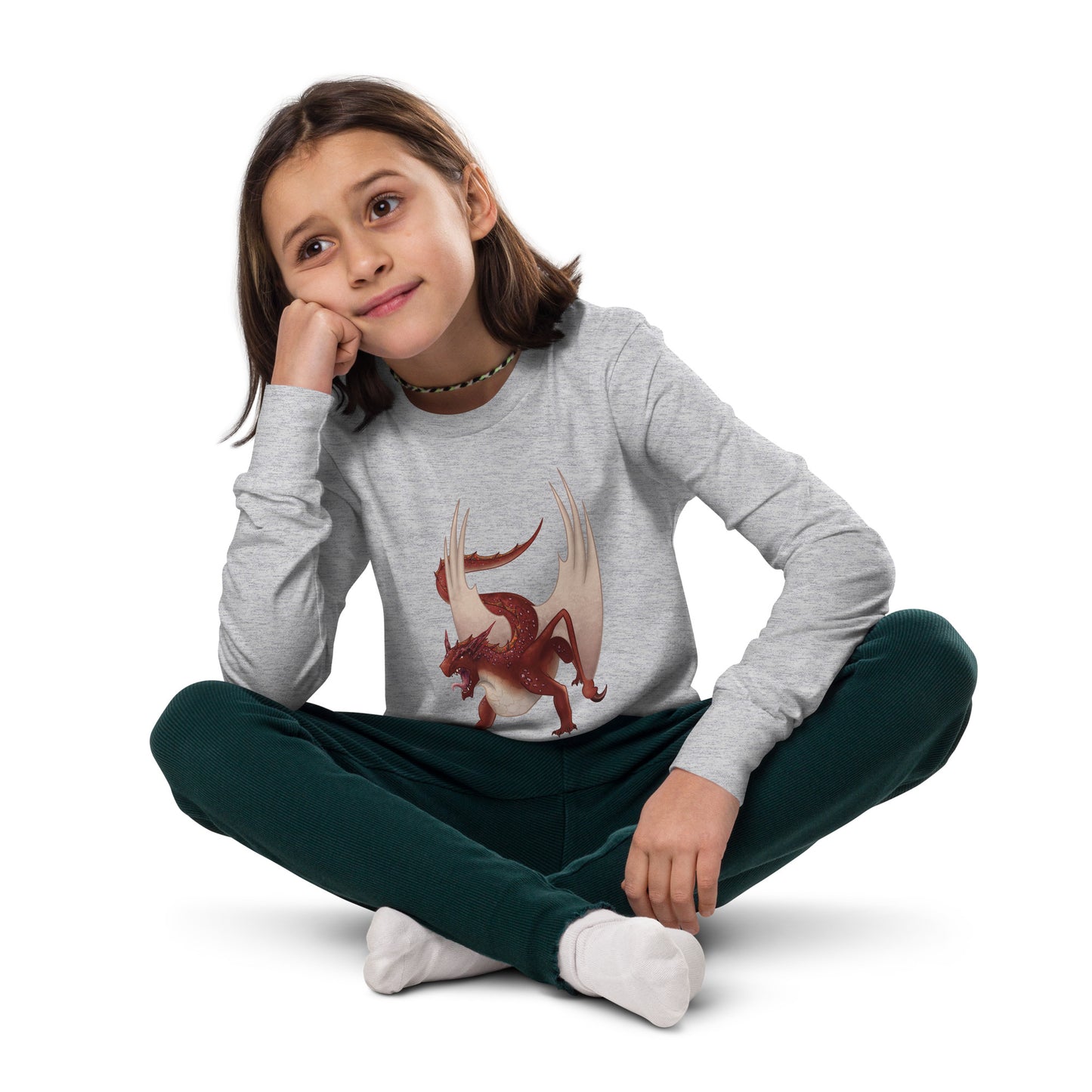 Cinnabar Mineral Dragon - Youth Long Sleeve Tee