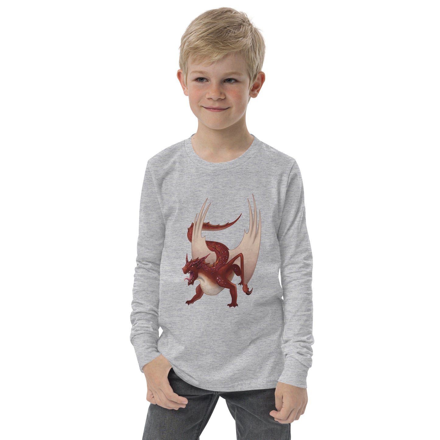 Cinnabar Mineral Dragon - Youth Long Sleeve Tee