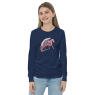 Rhodochrosite Mineral Dragon - Youth Long Sleeve Tee