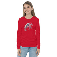 Rhodochrosite Mineral Dragon - Youth Long Sleeve Tee