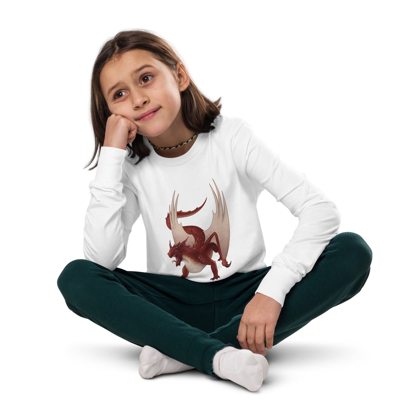 Cinnabar Mineral Dragon - Youth Long Sleeve Tee