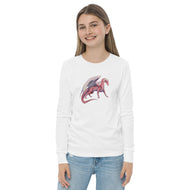 Rhodochrosite Mineral Dragon - Youth Long Sleeve Tee