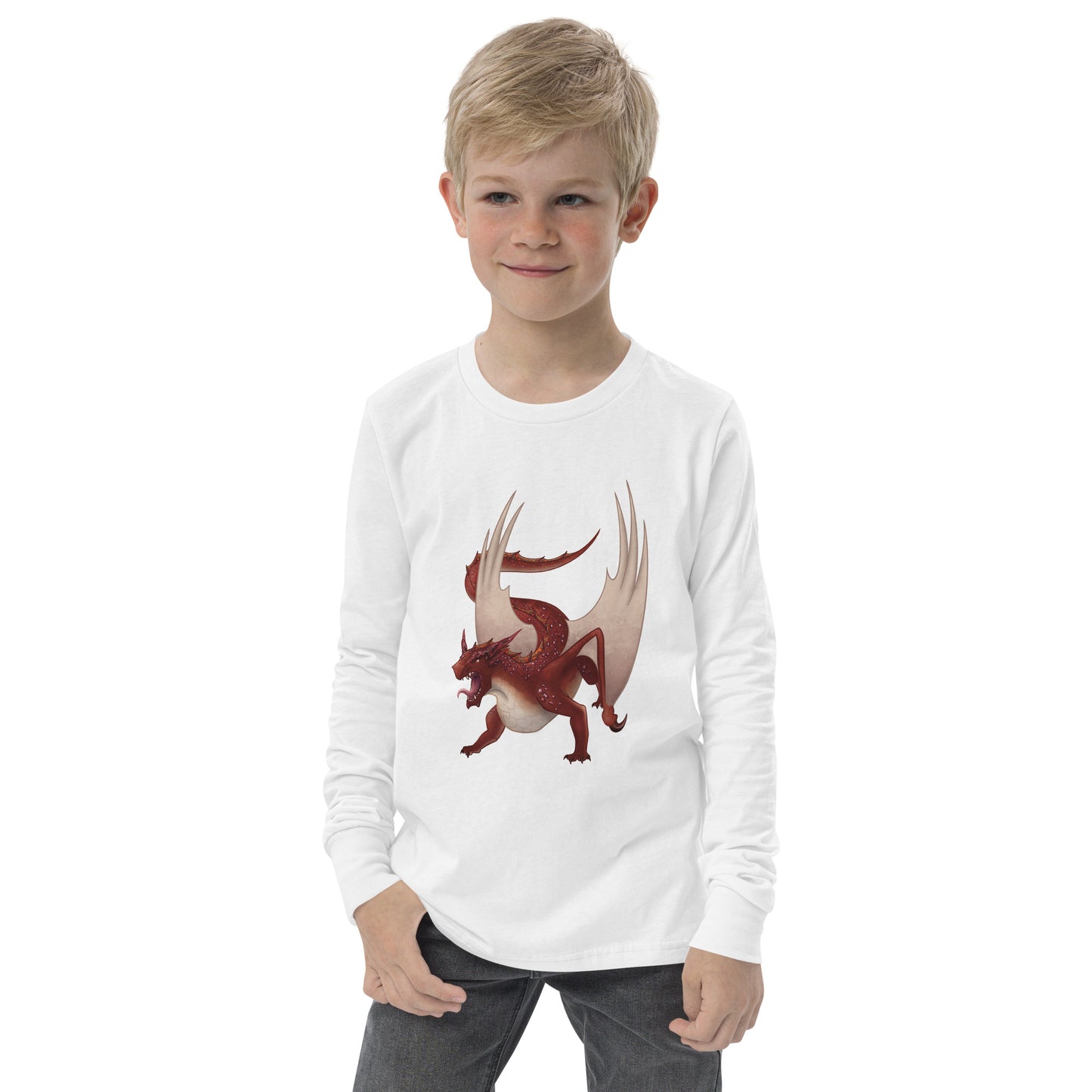 Cinnabar Mineral Dragon - Youth Long Sleeve Tee