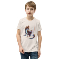 Opal Mineral Dragon - Unisex Youth Short Sleeve T-Shirt