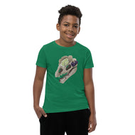 Fungal Dilophosaurus Skull - Unisex Youth Short Sleeve T-Shirt