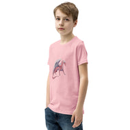 Rhodochrosite Mineral Dragon - Youth Short Sleeve T-Shirt