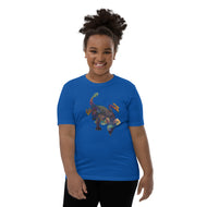 Bismuth Mineral Dragon - Youth Short Sleeve T-Shirt