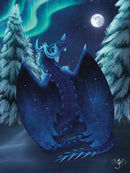 Azurite Mineral Dragon - Art Print