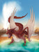 Cinnabar Mineral Dragon - Art Print