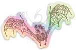 Fungal Bat Skeleton - Holographic Sticker