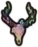 Fungal Elk Skull - Holographic Sticker