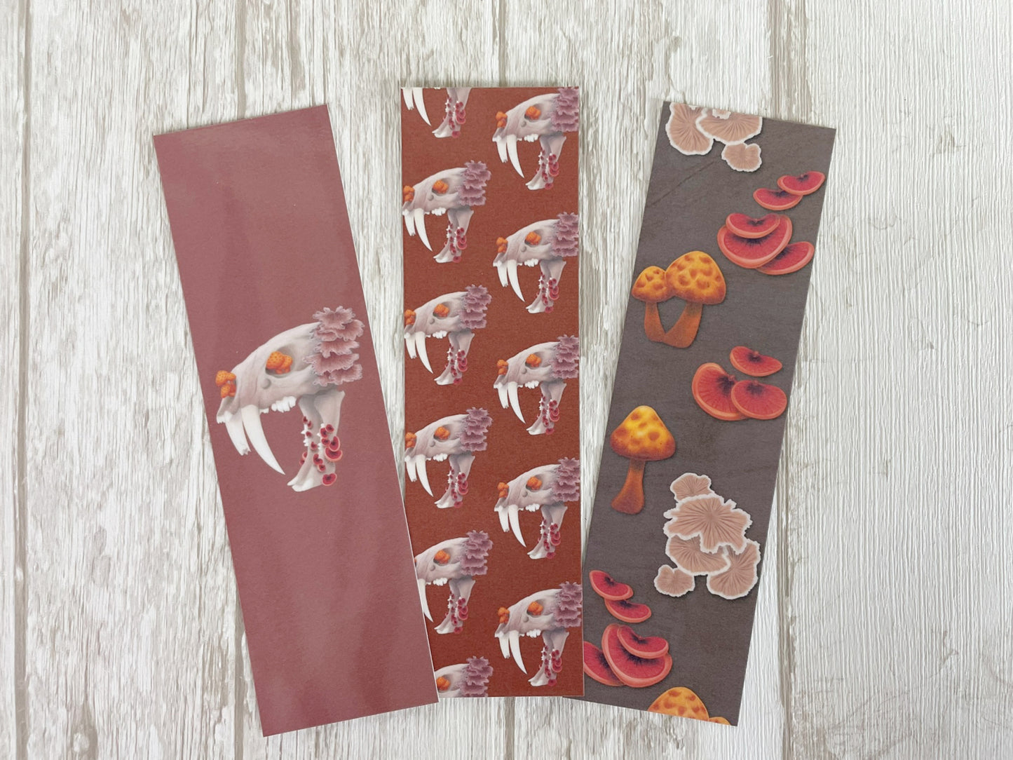 Fungal Sabertooth Skull - Bookmarks