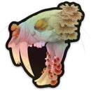 Fungal Sabertooth Skull - Holographic Sticker