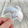 Scolecite Mineral Dragon - Holographic Sticker