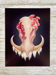 Fungal Warthog Skull - Art Print