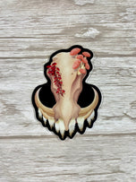 Fungal Warthog Skull - Matte Sticker