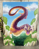 Fluorite Mineral Dragon - Art Print