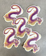 Fluorite Mineral Dragon - Matte Sticker