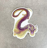 Fluorite Mineral Dragon - Holographic Sticker