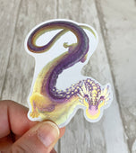 Fluorite Mineral Dragon - Holographic Sticker