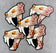 Fungal Sabertooth Skull - Matte Sticker