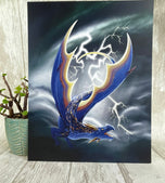 Pietersite Mineral Dragon - Art Print