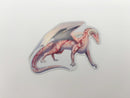 Rhodochrosite Mineral Dragon - Holographic Sticker
