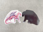 Rhodochrosite Mineral Dragon - Magnet