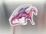 Rhodochrosite Mineral Dragon - Magnet