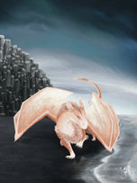 Scolecite Mineral Dragon - Art Print