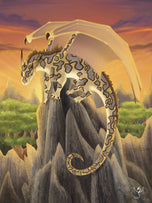 Septarian Mineral Dragon - Art Print