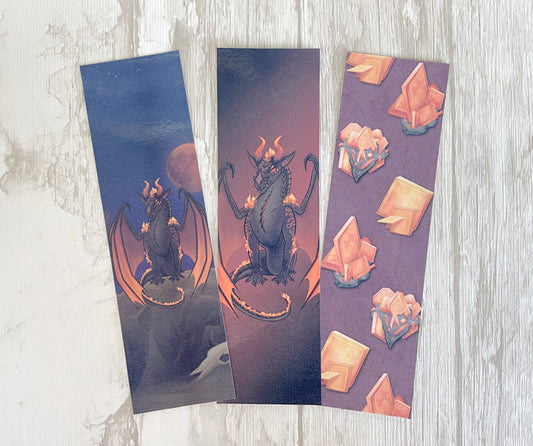 Wulfenite Mineral Dragon - Bookmarks
