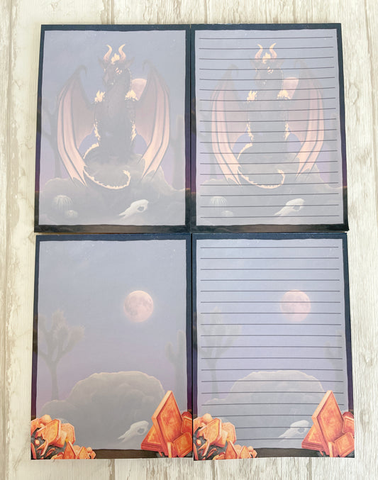 Wulfenite Mineral Dragon - Notepads