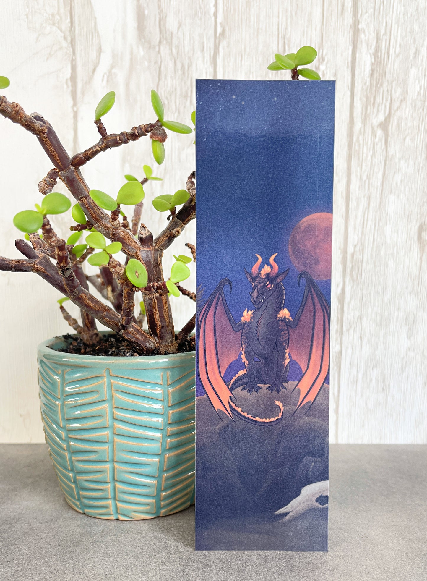 Wulfenite Mineral Dragon - Bookmarks