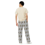 Fungal Dilophosaurus Skull - All-over print unisex wide-leg pants
