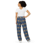 Septarian Mineral Dragon - All-Over Print Unisex Wide-Leg Pants