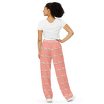 Scolecite Mineral Dragon - All-Over Print Unisex Wide-Leg Pants