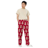Fungal Warthog Skull - All-Over Print Unisex Wide-Leg Pants
