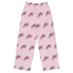 Rhodochrosite Mineral Dragon - All-Over Print Unisex Wide-Leg Pants
