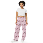 Rhodochrosite Mineral Dragon - All-Over Print Unisex Wide-Leg Pants