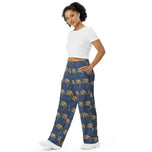 Septarian Mineral Dragon - All-Over Print Unisex Wide-Leg Pants