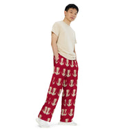 Fungal Warthog Skull - All-Over Print Unisex Wide-Leg Pants
