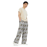 Fungal Dilophosaurus Skull - All-over print unisex wide-leg pants