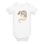 Fungal Chameleon Skeleton - Baby short sleeve one piece